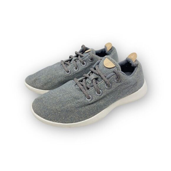Allbirds Wool Runners Gray Lace Up Sneaker Shoes Men’s Size 8 - Picture 1 of 10